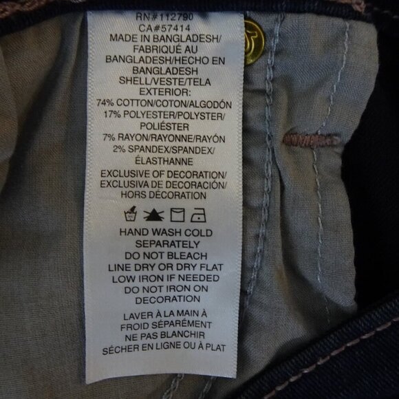 True Religion Becca Crystal Jeans Women's Size 31x33 Blue Denim Bootcut - Picture 10 of 10